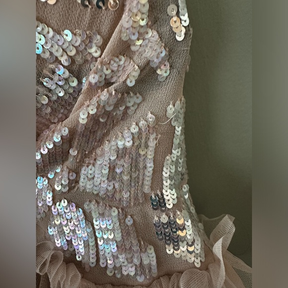 Needle & Thread “Floral Gloss” Floral Tulle Sequined Top - Picture 6 of 10